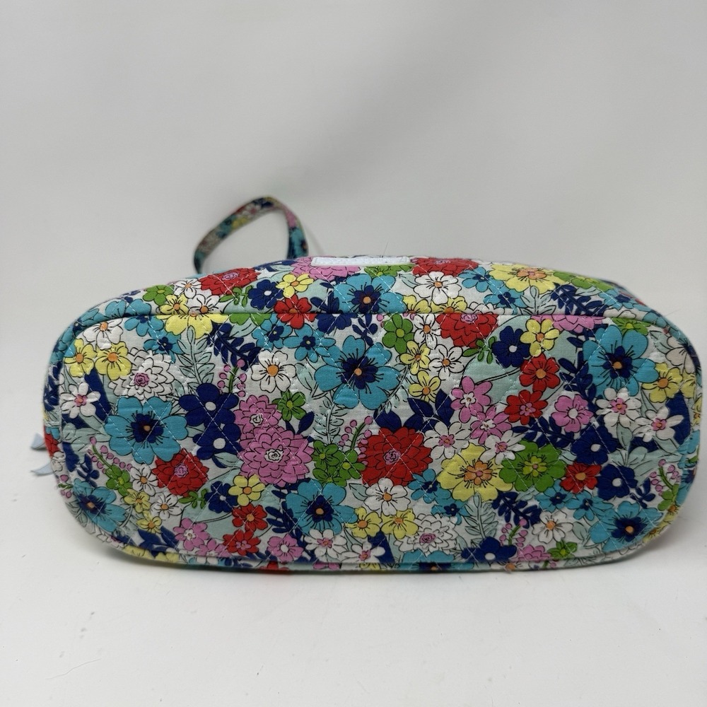 Vera Bradley Shoulder Bag Triple Compartment Far Out Floral Quilted Purse Boho - Picture 6 of 14